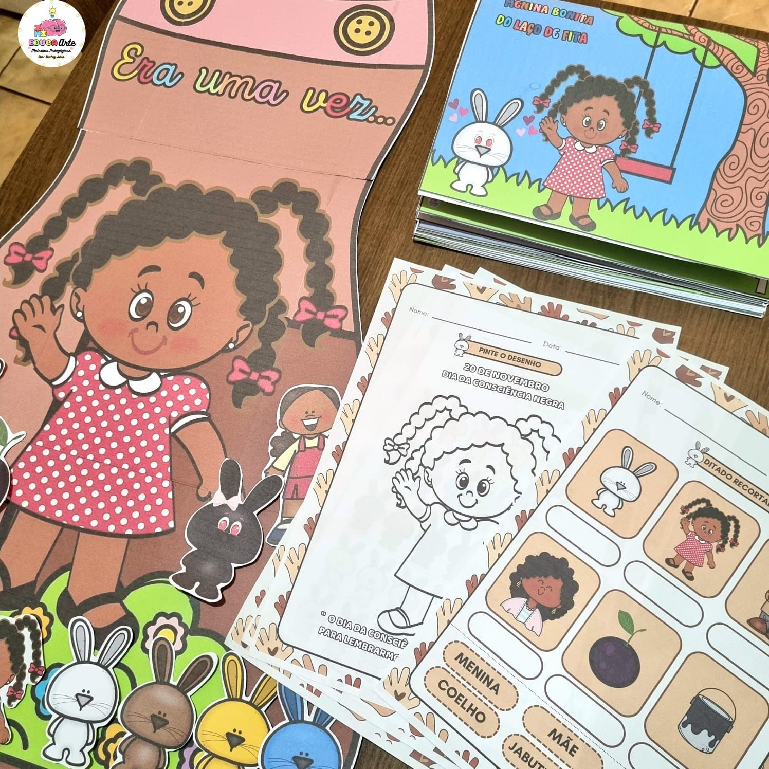 KIT HISTÓRIA MENINA BONITA DO LAÇO DE FITA ????