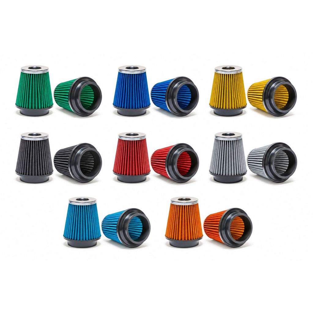 Filtro de Ar Esportivo Spectrum Duplo Fluxo Cromado - 62mm (2,5 polegadas)