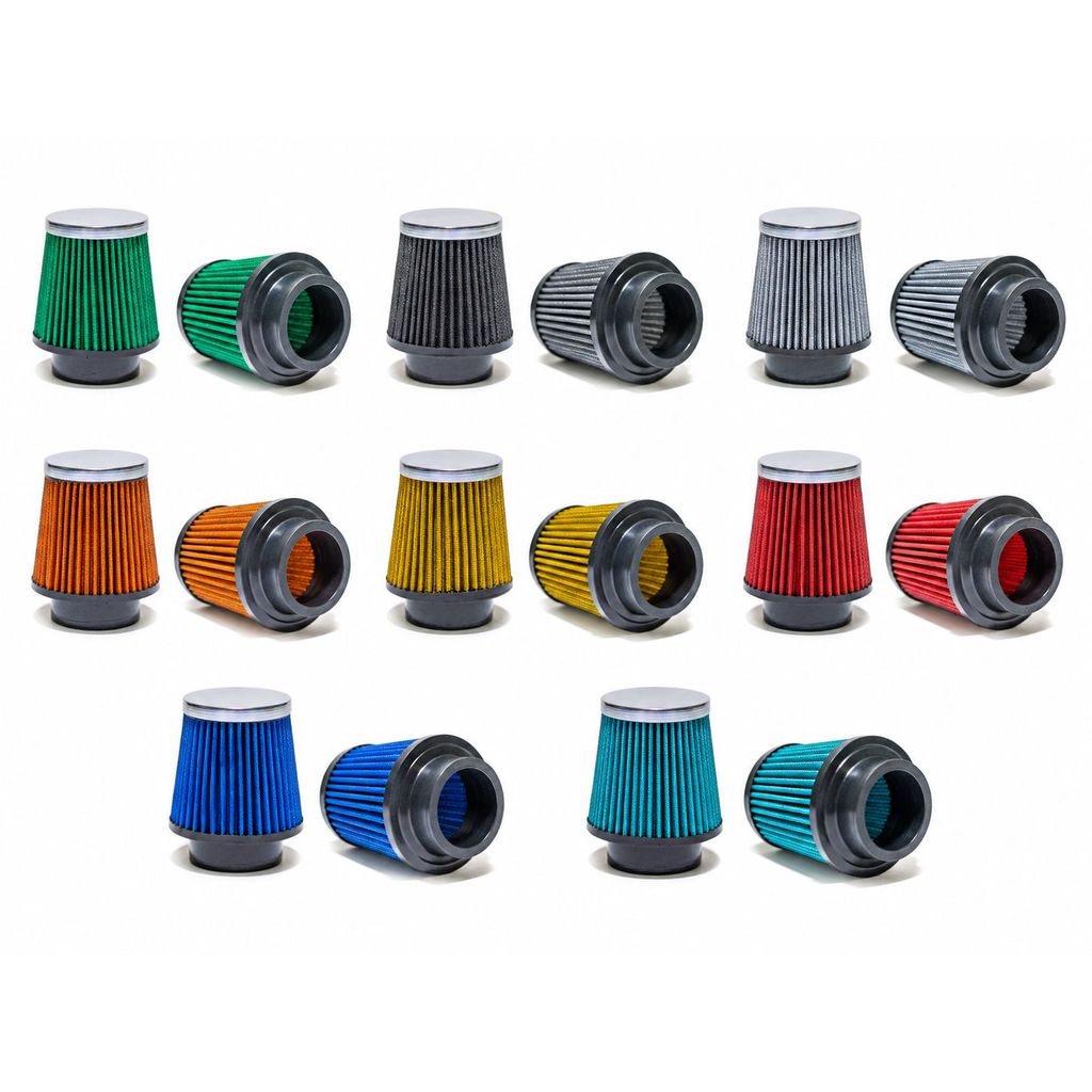 Filtro de Ar Esportivo Spectrum Mono Fluxo Cromado - 62mm (2,5 Polegadas)