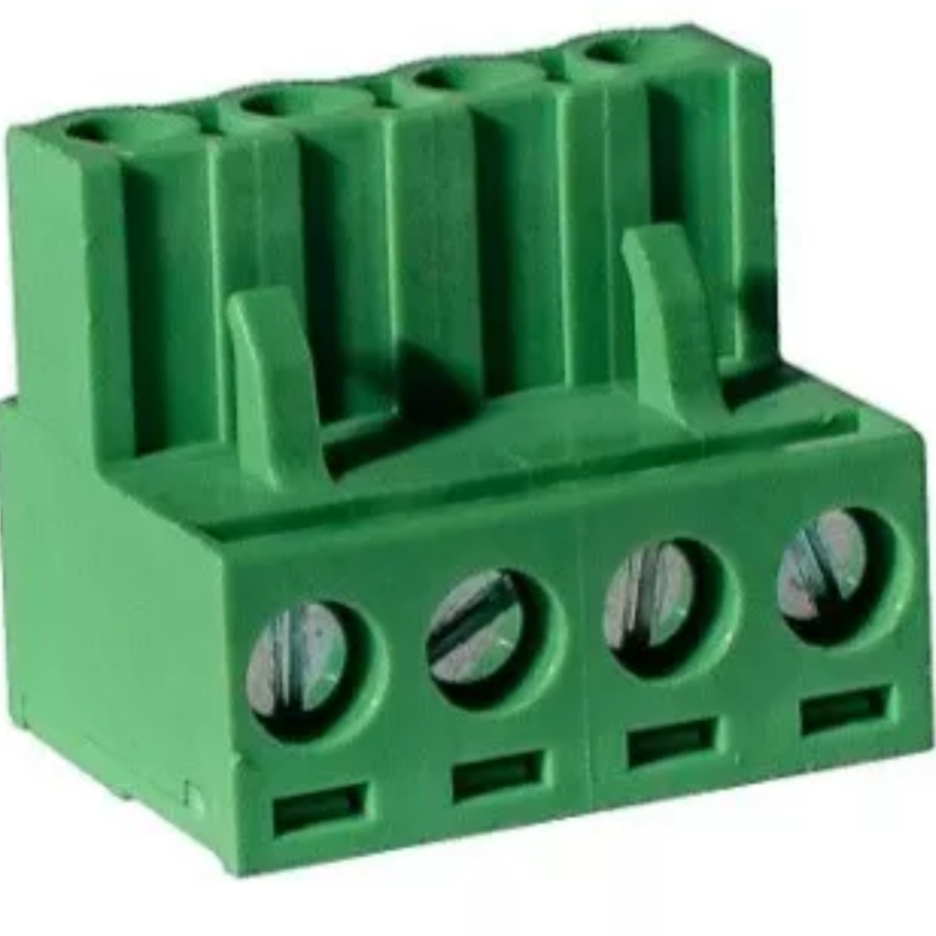 Conector Borne Tomada Painel AKZ960 4 Vias Fêmea Passo 7,62mm Phoenix Mecano