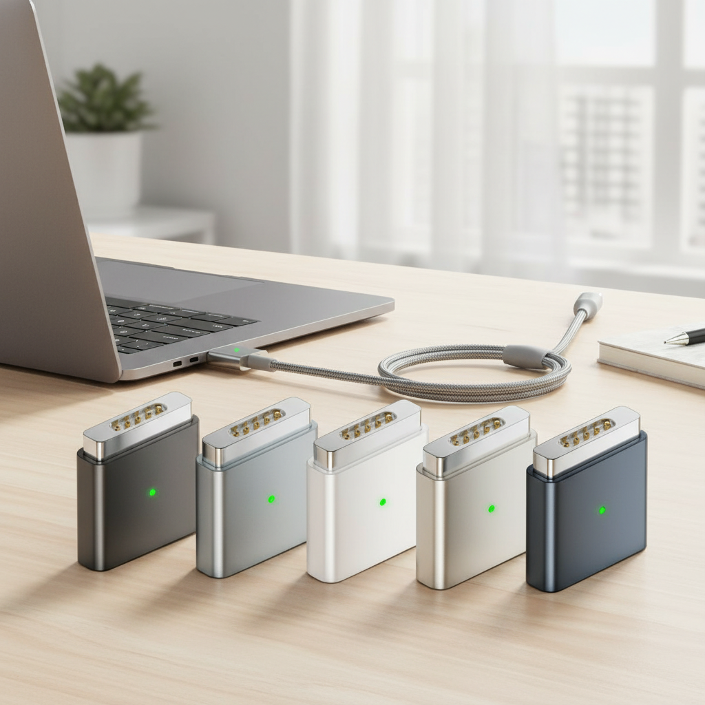 Fonken 100W Adaptador Conversor USB-C para MagSafe 2 Macho Carregamento Magnético T-Tip para (Mac)Book Pro/Air