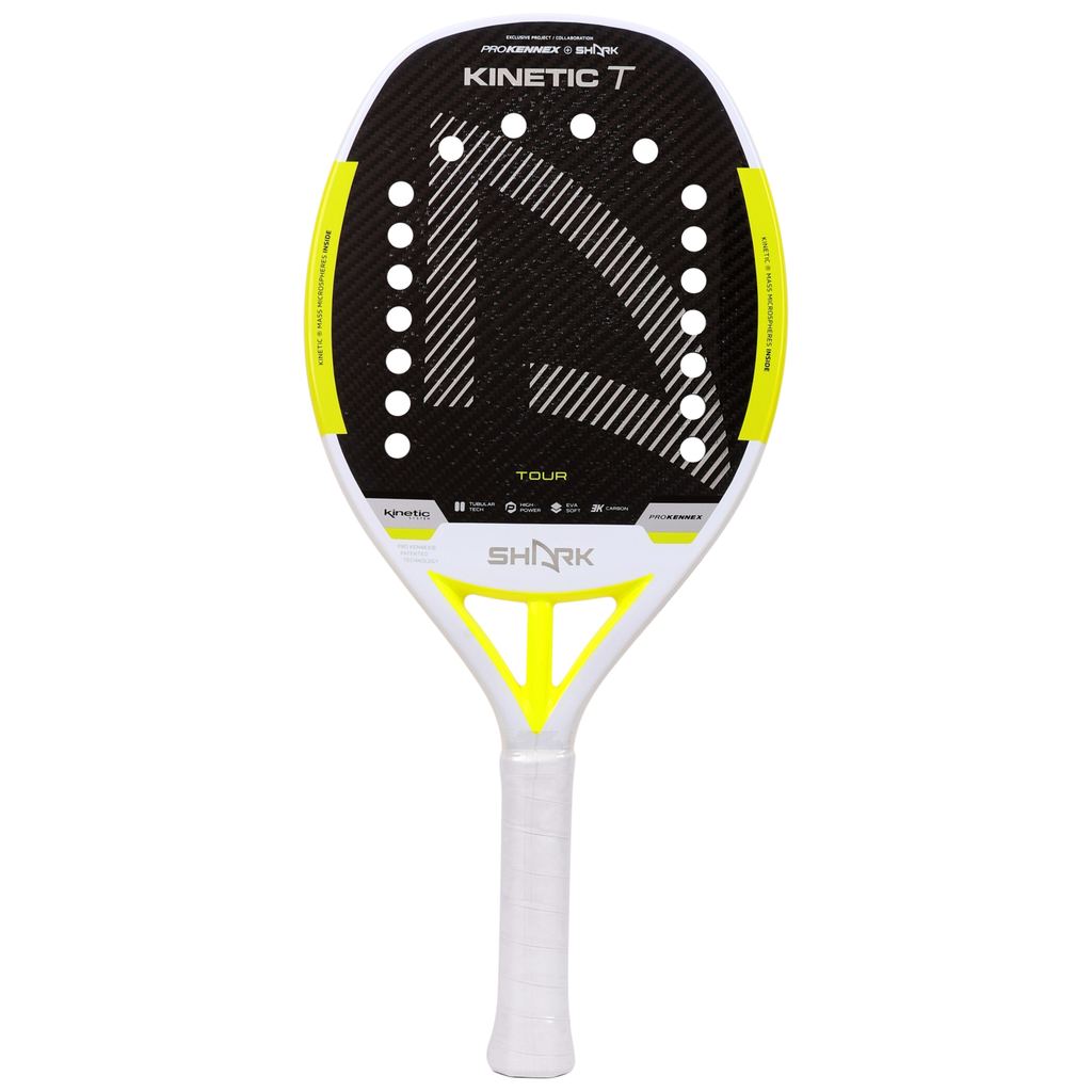 Raquete Beach Tennis Shark Kinetic Tour Carbono 3K Profissional