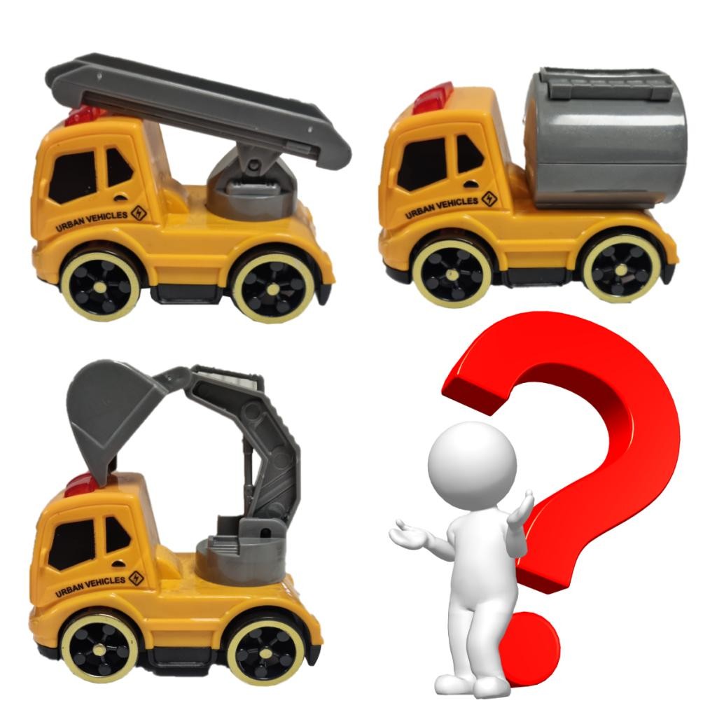 CAMINHÃO DE CONSTRUÇÃO COM FRICÇÃO SORTIDO - SHINY TOYS 000980