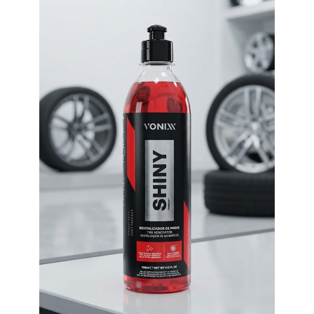 Vonixx Shiny - Revitalizador de Pneus 50ml/100ml/200ml/500ml
