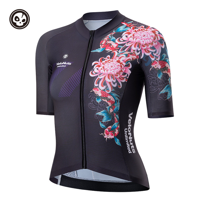 【 VNS 】 ROCKBROS Ciclismo Jersey Mulher Perspire Elástico Ladies Bike Tops Plus Tamanho 3D Stereo Sinicism Clothes