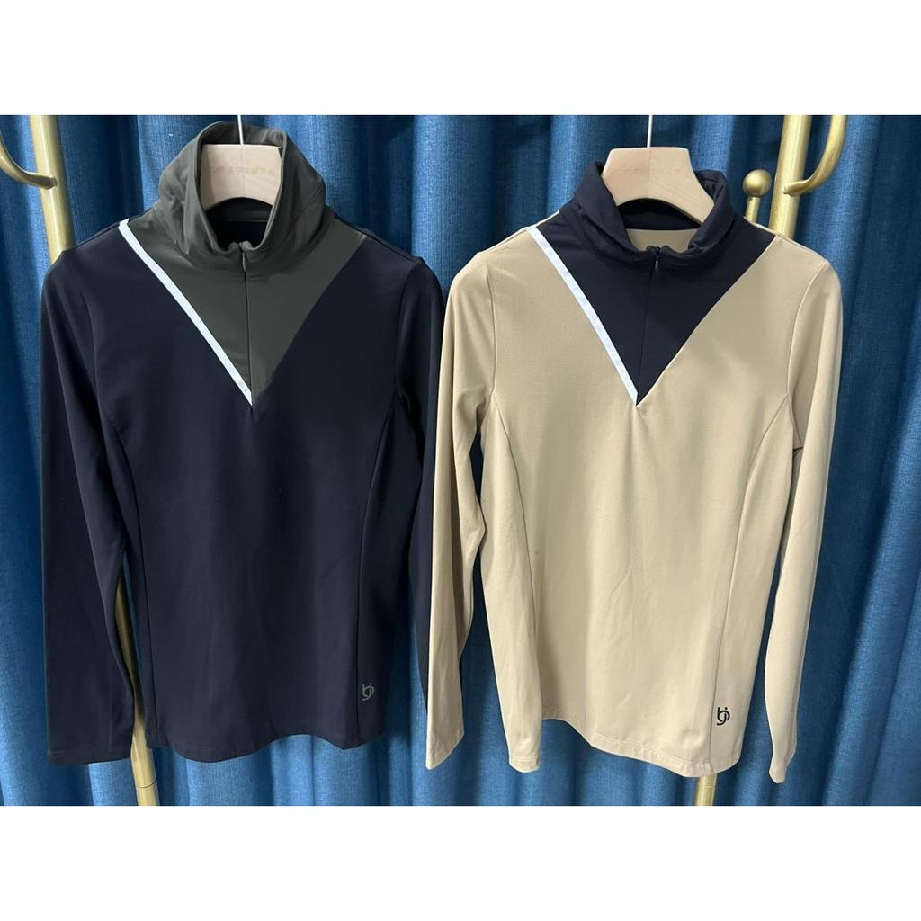 29A05 Exportado para a Coreia do Sul Golf Ladies Outono Inverno Novos Produtos de Manga Comprida Lã Fina Quente Conjunto