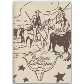 Quadro decorativo Cowboys e touros estilo vintage (1 peça)