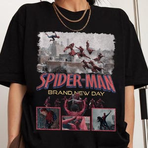Camiseta Masculina Estampa Super Herói Spiderman Brand New Day Moderna Confortável Atemporal Estilo Casual