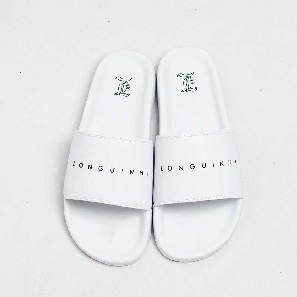 Chinelo Slide Longuinni Classic Retro Branco