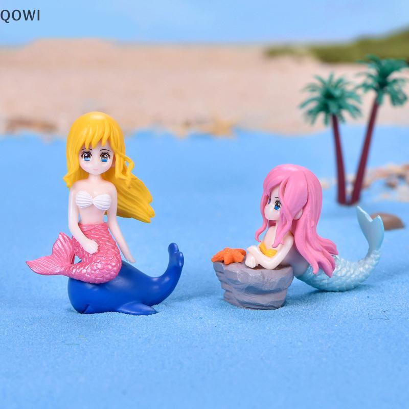 qo Estatuetas De Sereia Bonitas Para Aquário , Enfeites Artificial Kawaii , Tanque De Peixes , Artesanato , Mesa , Decor