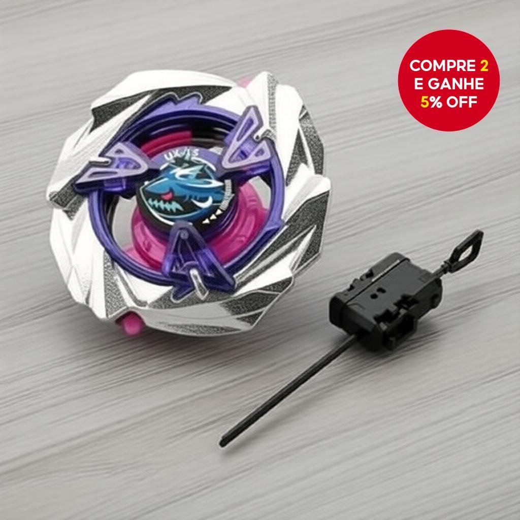 Conjunto de Brinquedo Bey Burst Gyro X UX-15 Shark Scale Deck - Presente para Meninos