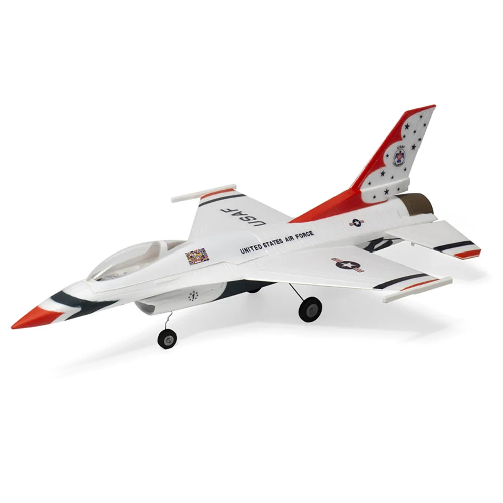 Avião RC F-16 Fighting Falcon 290mm EDF Foam PNP com Gyro SAVS - Kit Montar DIY Brinquedo Modelo