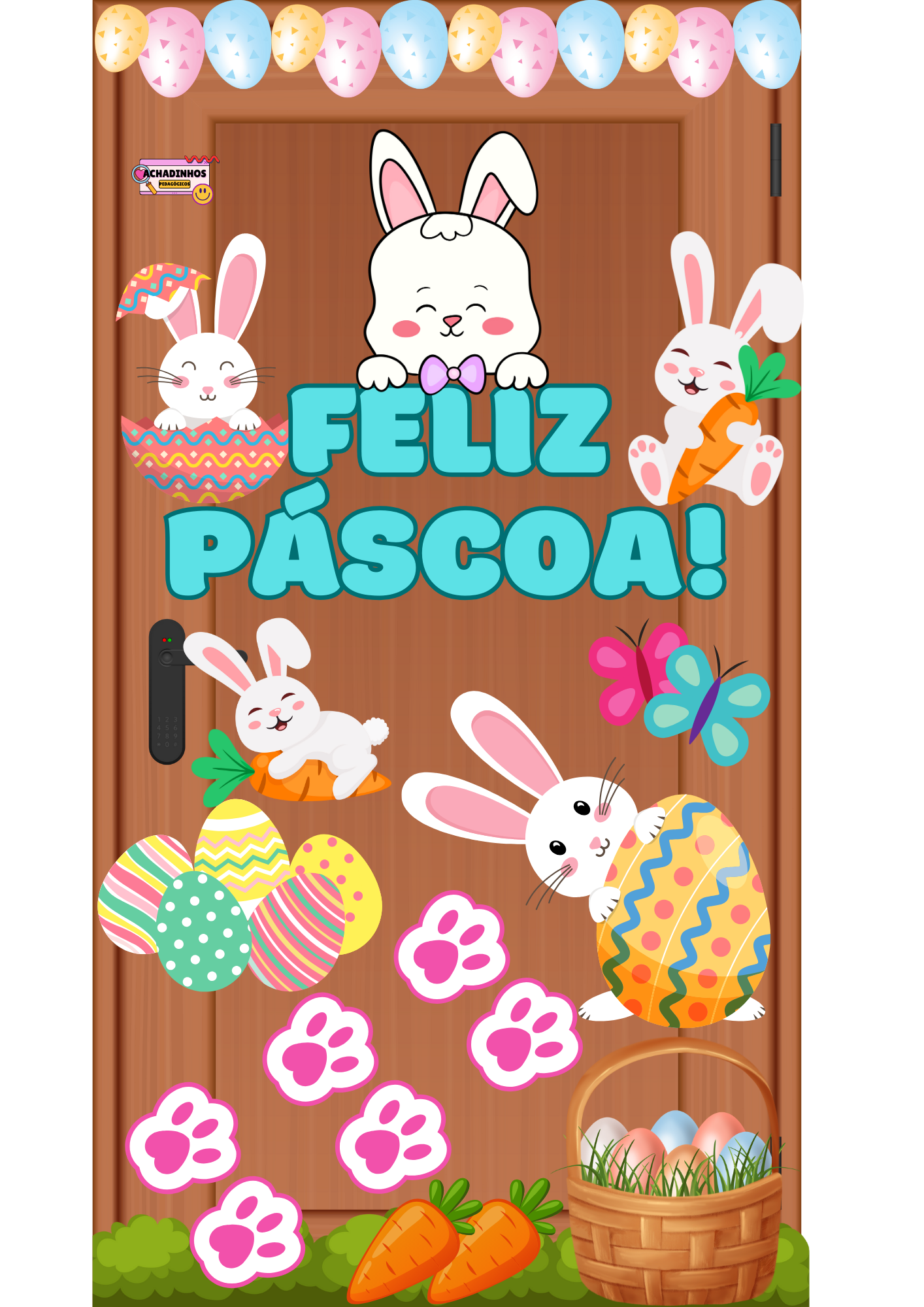 ????????Painel para porta - Páscoa