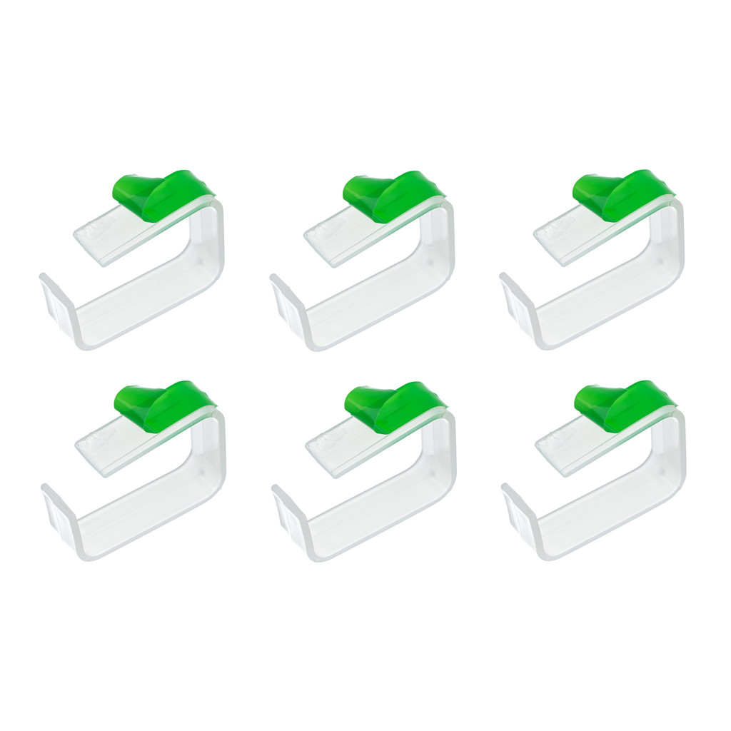 Kit 6 Organizador de Cabos Passa Fio Transparente Incolor