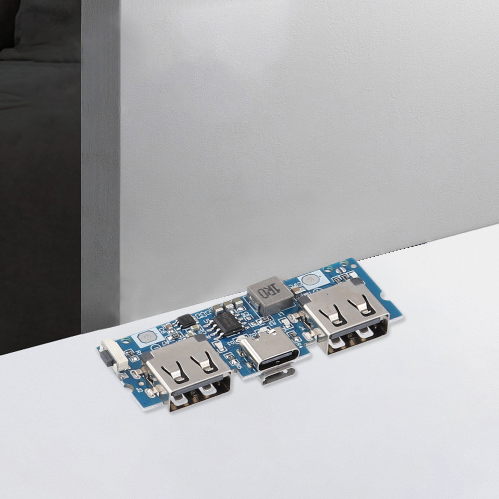 Micro/Tipo-C Acessórios De Banco De Energia Móvel Proteção Contra Sobrecarga USB 5V 2.4A DIY Power Bank Placa Dupla Para