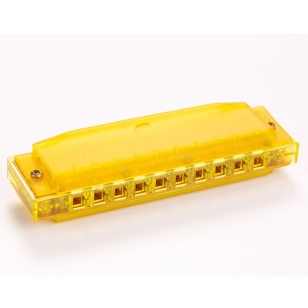 GAITA HARMONICA HOHNER TRANSLUCENT HARP AMARELO
