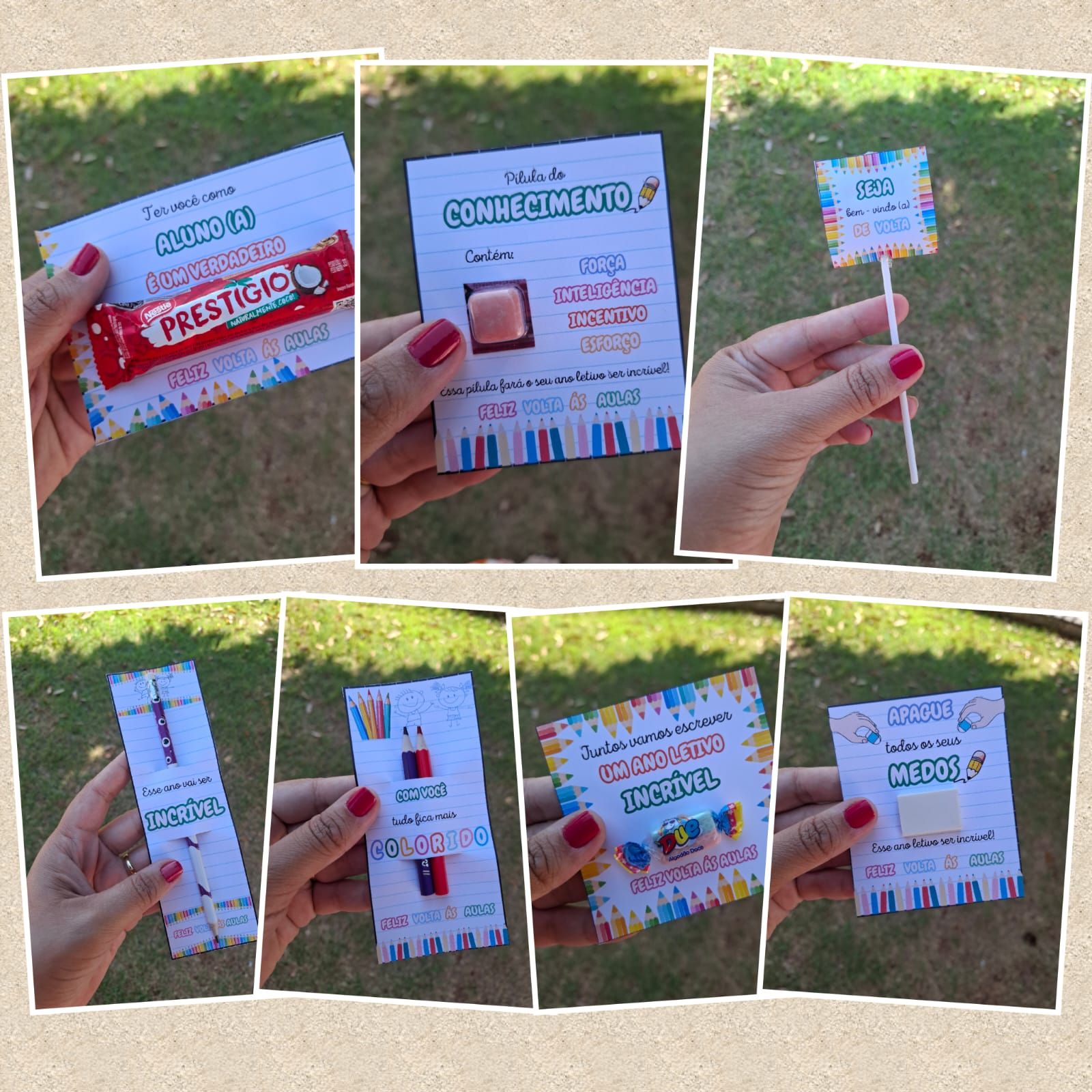 LEMBRANCINHAS VOLTA AS AULAS