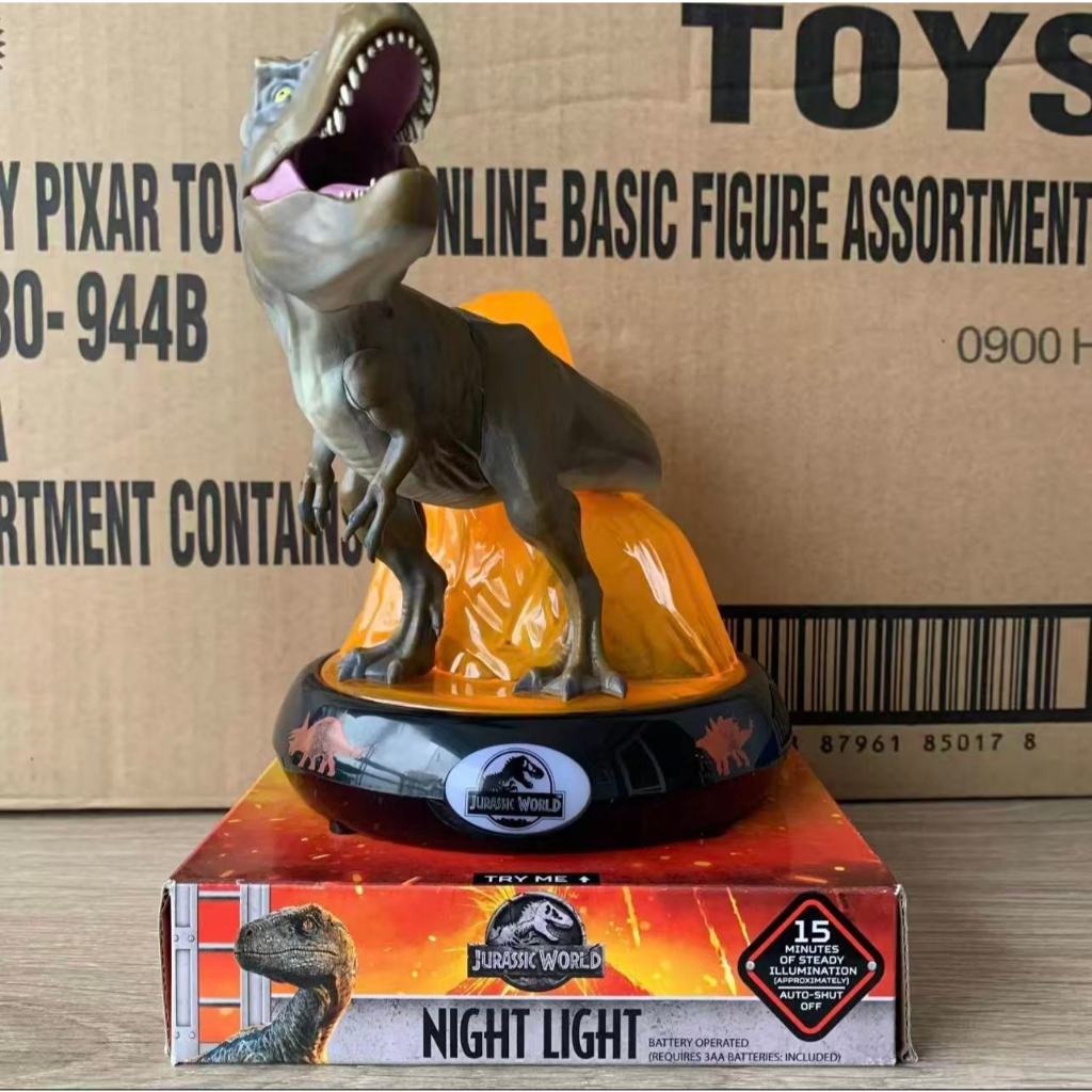 Jurassic World Night Light Luminaria T-rex Peachtree Com Luz