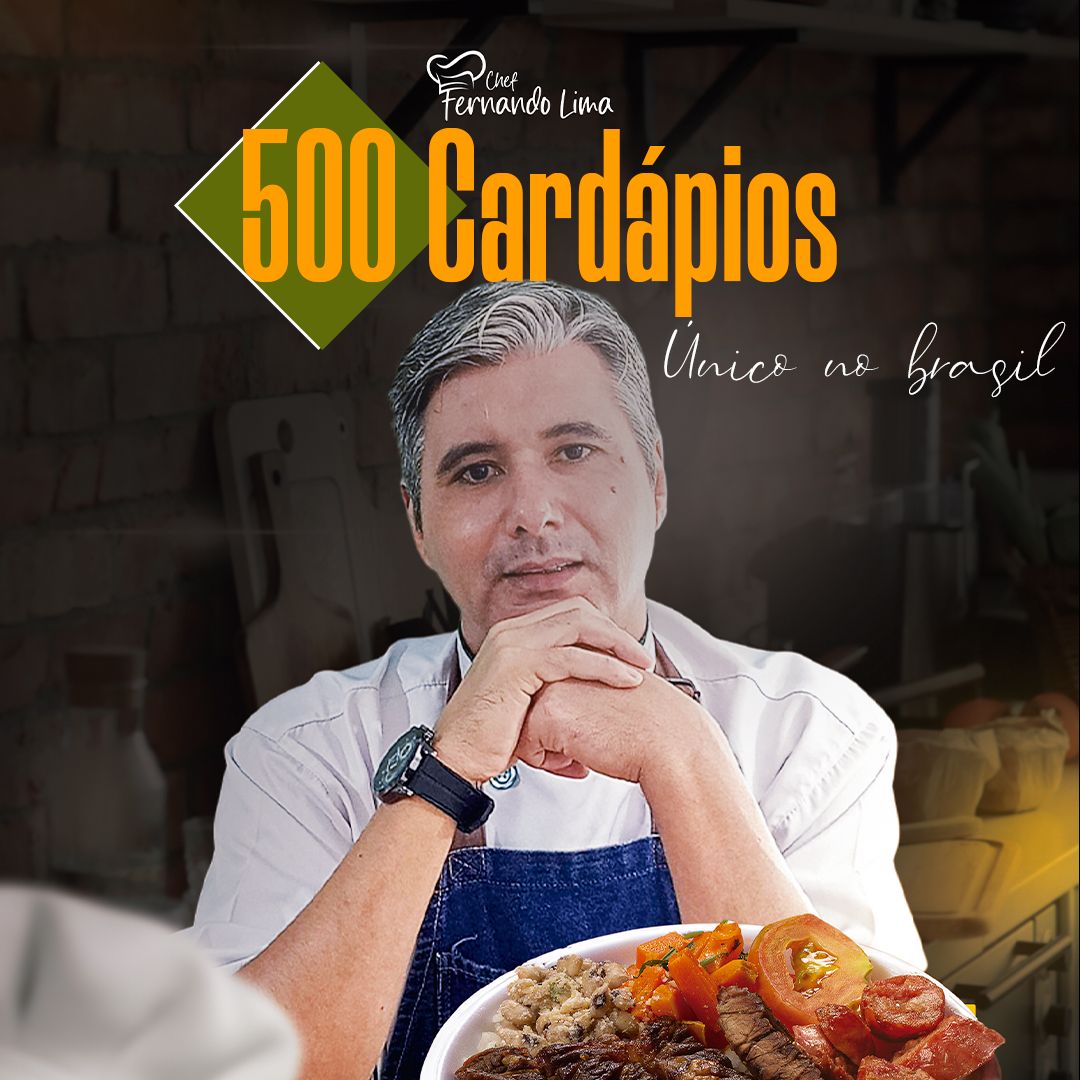 CARDÁPIO COM 500 OPÇÕES MONTADAS COMPLETAS O PRIMEIRO E ÚNICO DO BRASIL