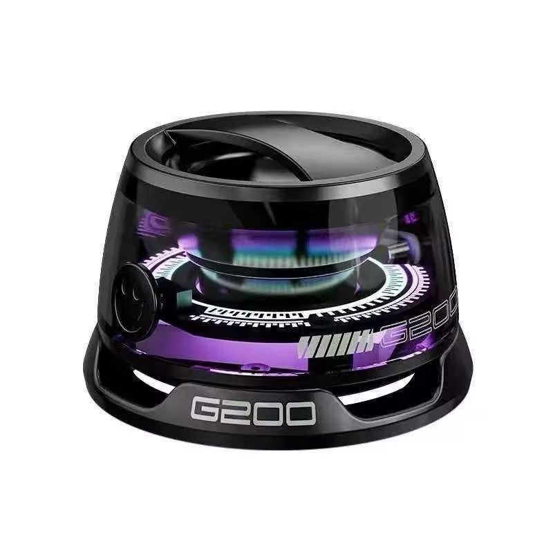 Caixa De Som LED Bluetooth magnético portátil atmosfera colorida RBG mini Speaker à prova d'água