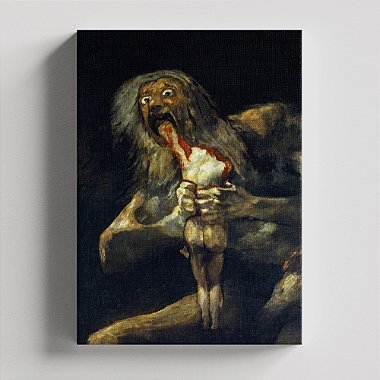 Quadro Canvas Saturn devouring a son Borda Infinita 60x90cm