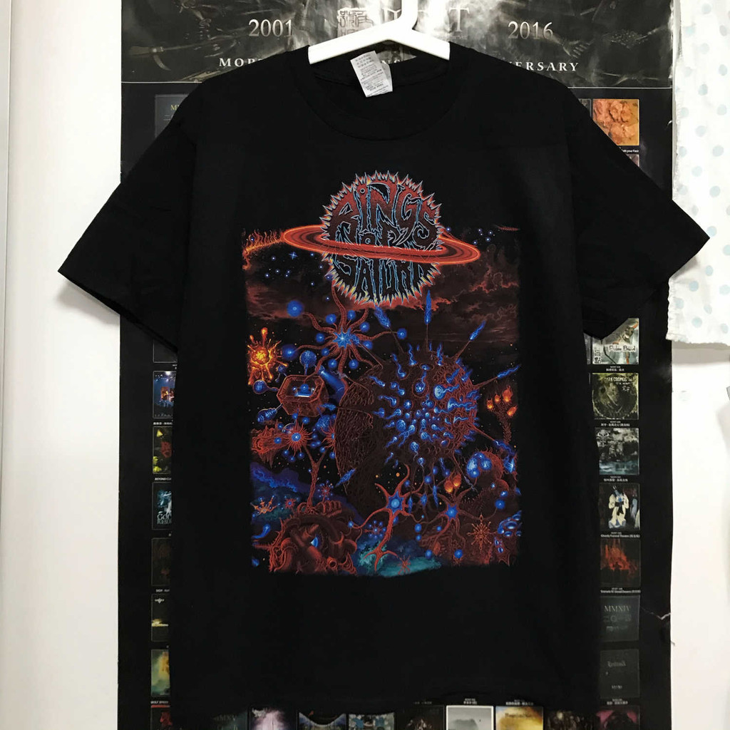Music.Soul Camiseta Unissex Rings of Saturn Technical Death Metalheads Única 100% algodão