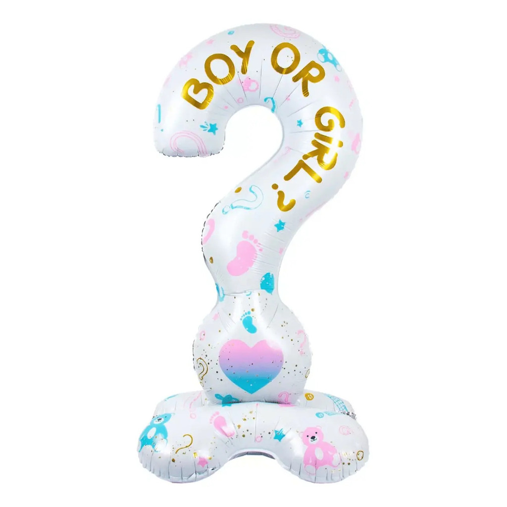 Balão Cha Revelação Ponto De Interrogação Boy ou Girl 150cm Decoração