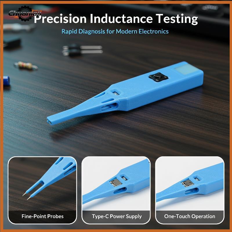 Chuaniaji 5 Peças DM76 DC5V Indutor Testador De Alta Precisão Portátil Detector De Falhas De Indutância Para Reparo Da P