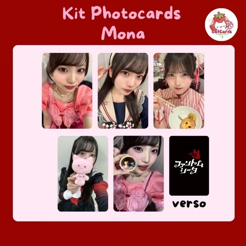 Kit de photocards fanmades Phantom Siita - Mona, Miu, Moka, Rinka & Hisui
