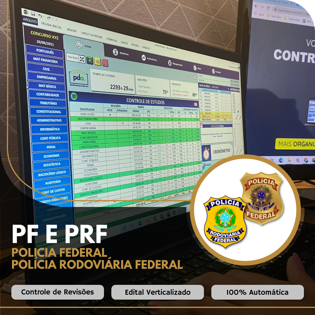 Planilha do Aprovado - PRF e PF