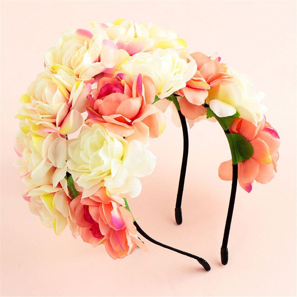 MIOSHOP Fita De Cabeça Feminina Flower Headband Ladies Girls Cabeleireiro Acessórios Festa De Casamento