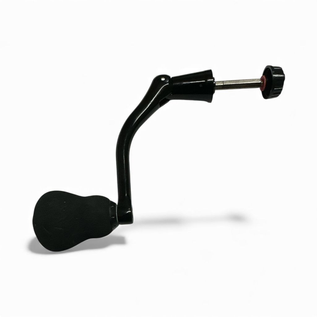 Manivela SIMPLES Bracinho Dobrável EVA Preto / Universal P/ Molinete - Médio