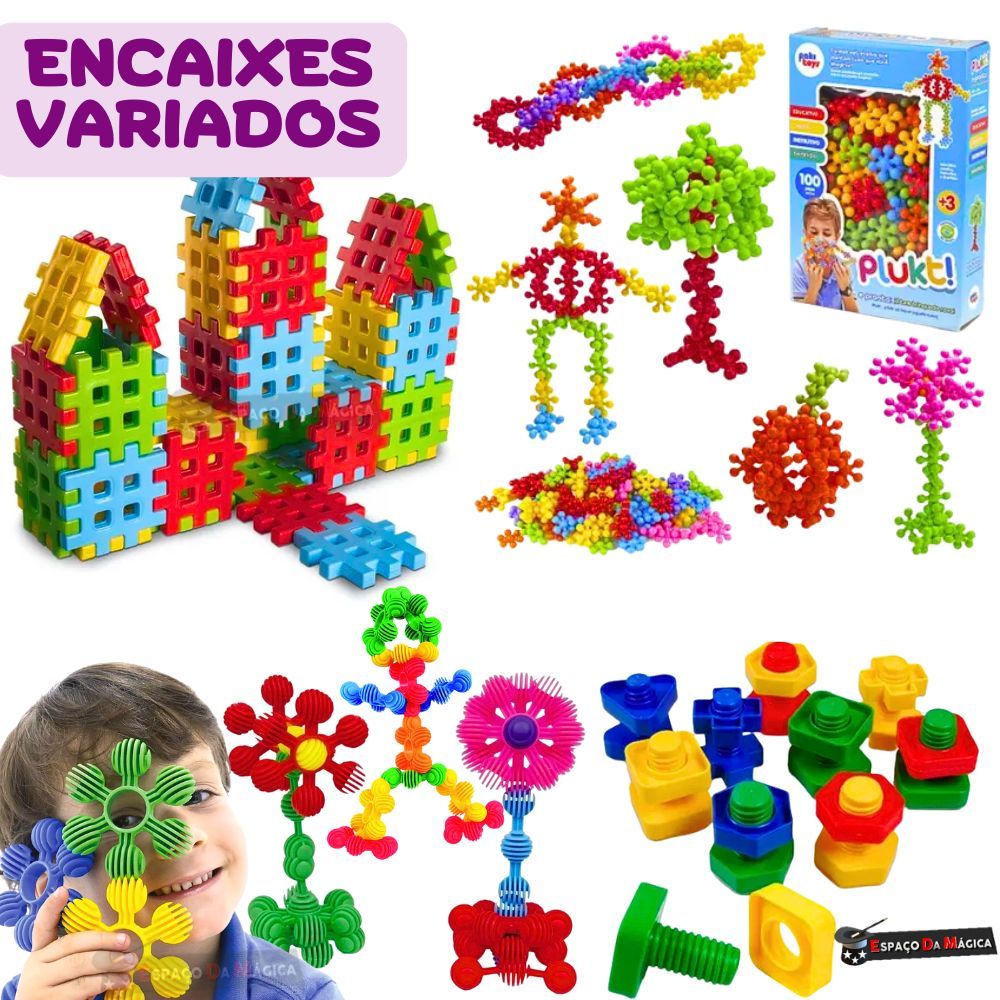 Blocos De Montar Encaixe Engrenagem Estrela Educativo Criativo Infantil Encaixar Menino Menina Presente 184/100/84/60pçs
