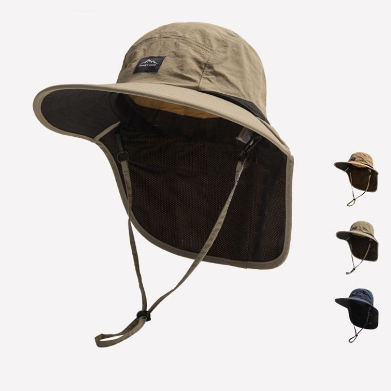 Chapéus de Proteção Solar para Homens e Mulheres Verão Pescoço Pesca Acampamento