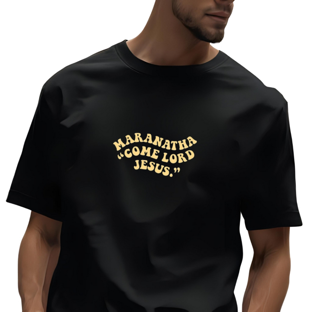 CAMISETA CATÓLICA CRISTÃ MARANATHA COME LORD JESUS 100% ALGODÃO MALHA PREMIUM