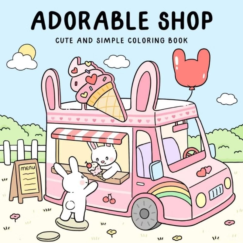 41 Desenhos para Colorir: Folhas Soltas com Ilustrações do Livro Adorable Shop