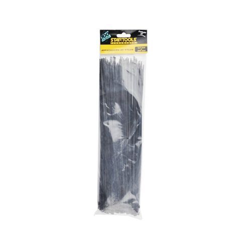 Abraçadeiras Nylon Resistentes Fixação Organizador 30cm 36mm 100 Unidades Pretas