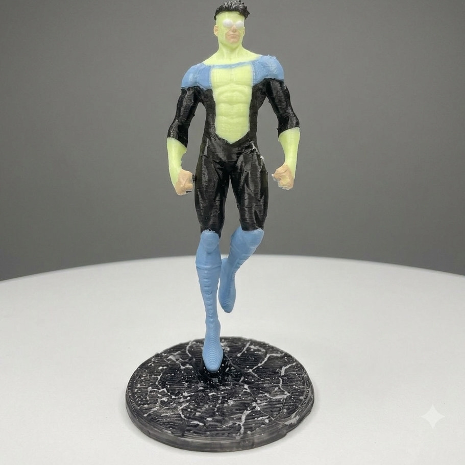 Invencível Mark Grayson Figure 3d Colecionável Geek Boneco