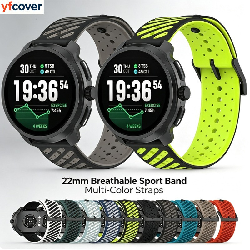 [Somente Pulseira] De Relógio Esportivo De Silicone De 22 Mm Para Honor Watch GS Pro 4 3 3i Dream Magic 2 46 Furo Inclin