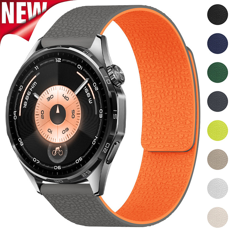 Pulseira Magnética De 18/22 Mm Para Huawei Watch 5 GT6/GT5 Pro 46mm GT4 41mm 18mm De Silicone Honor 5Ultra Ultimate Aces