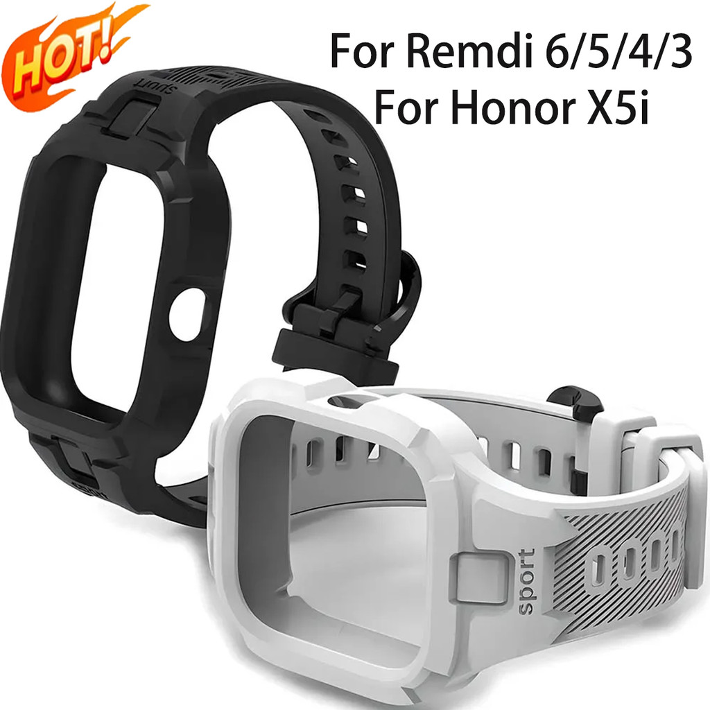 Pulseira Esportiva De Silicone Para Xiaomi Redmi Watch 6/5/4/3 , Macia De TPU Honor X5i , Cinto Correa
