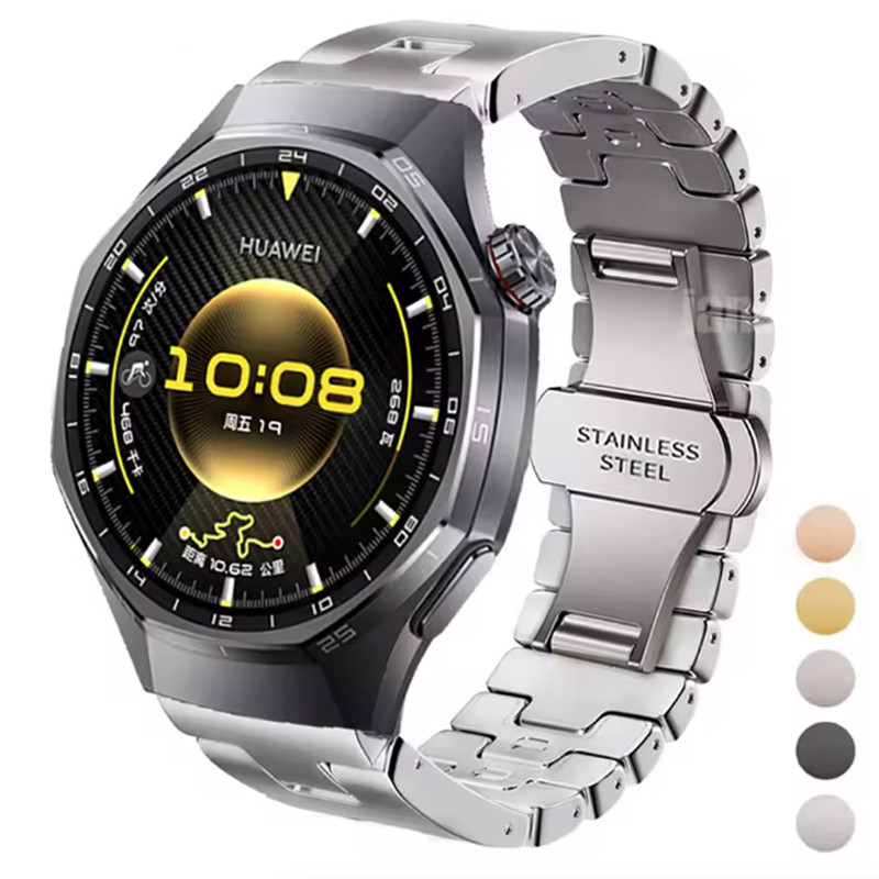 Pulseira De Aço Inoxidável De 22 Mm Para Huawei GT6 46 GT6 Pro Relógio 5 Metal Business Strap Correa GT5/Ultimate Honor