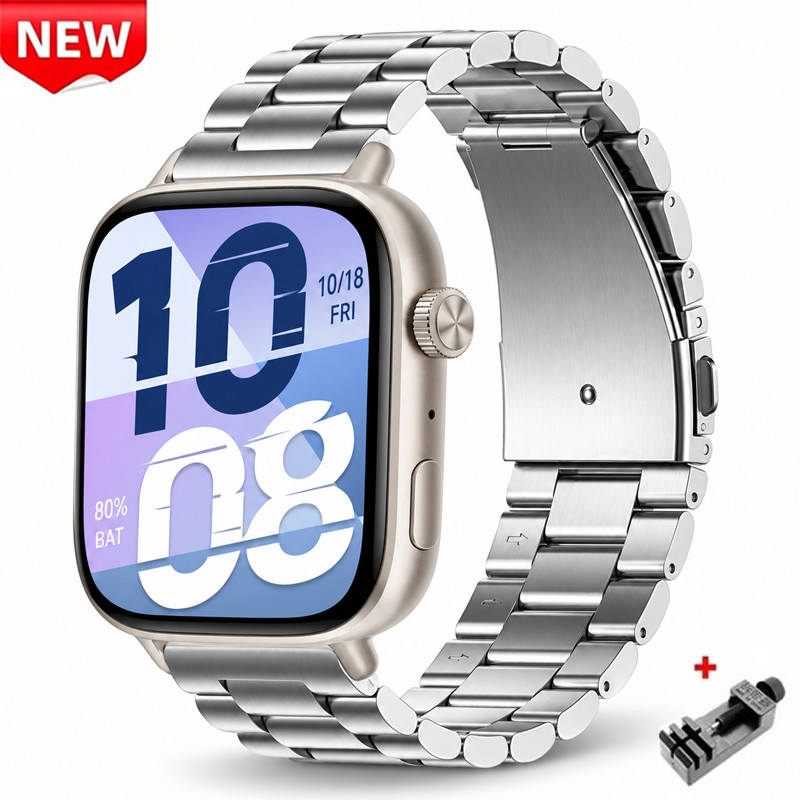 Pulseira De Aço Inoxidável Para Honor Watch X5i , Metal De Substituição Acessórios De Alta Qualidade
