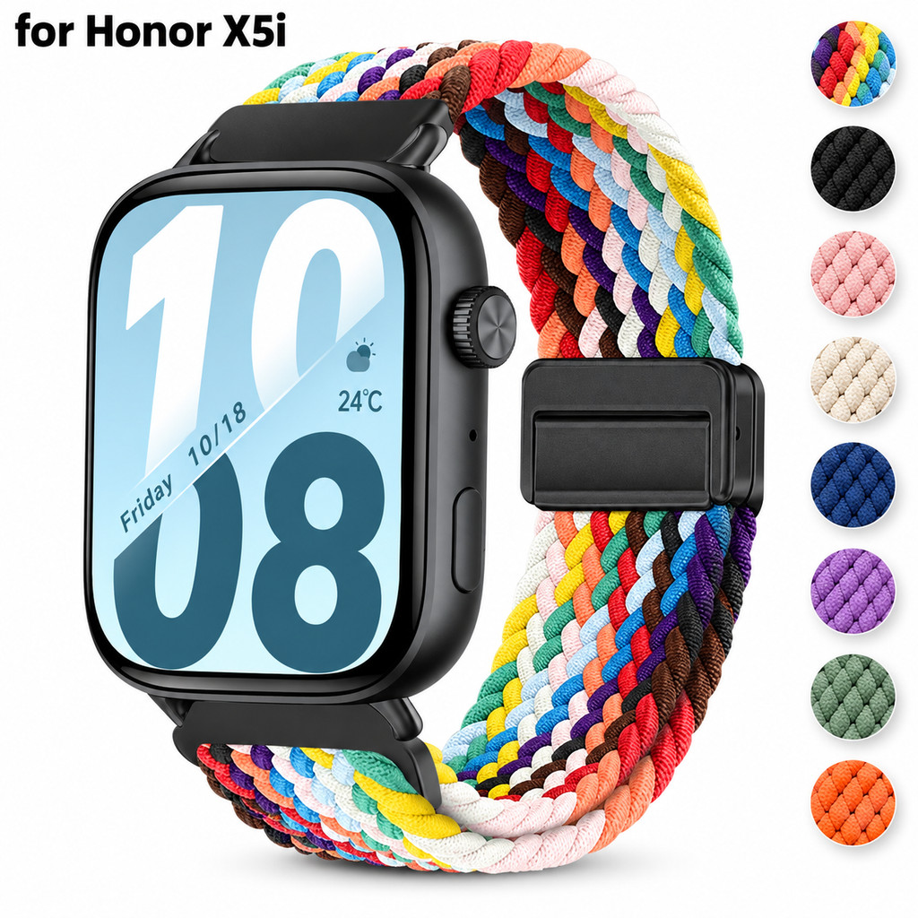 Pulseira Magnética De Nylon Para Honor Watch X5i , Respirável De Liberação Rápida Acessórios HonorX5i