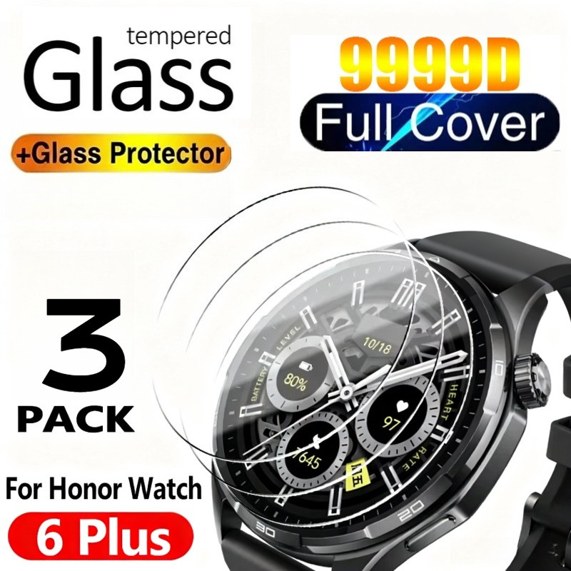 Para Honor Watch 6 Pro Plus 3 Pçs HD Filme De Vidro Temperado 6Pro 6Plus Anti-Impressões Digitais Protetor De Tela De Sm