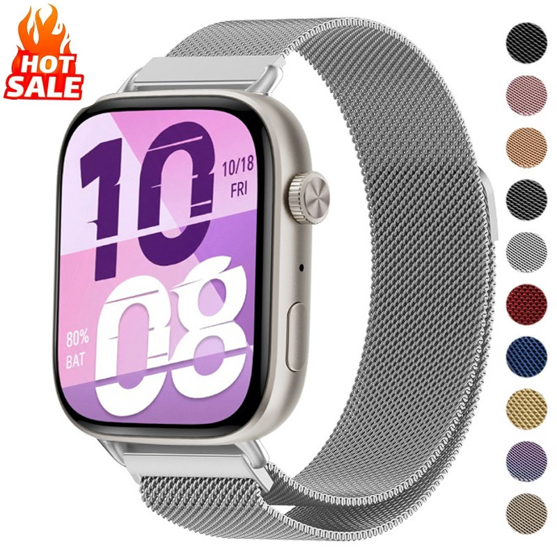 Pulseira Magnética Milão Para Honor Watch X5i Metal Aço Inoxidável De Substituição Comercial HonorX5i Acessórios