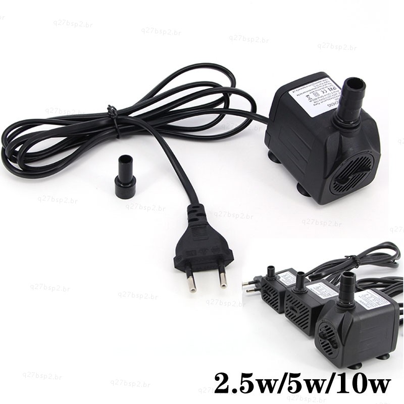 Bomba De Água Submersível AC 220V 2.5W/5W/10W , Aquário , Tanque De Peixes , Fonte , Piscina , Ue , Eua , Plug BR27B2