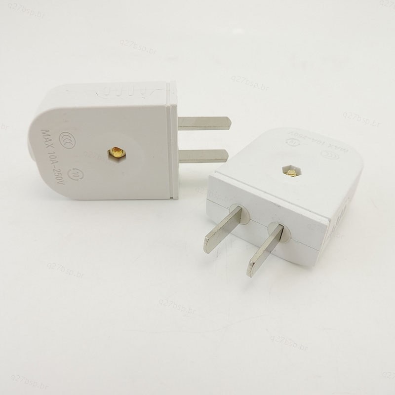 5 Pçs Eua AU Plug 2 Pinos Planos DIY Substituição Reutilizável Parede Adaptador De Tomada AC 100V 220v 250V 10A BR27B2