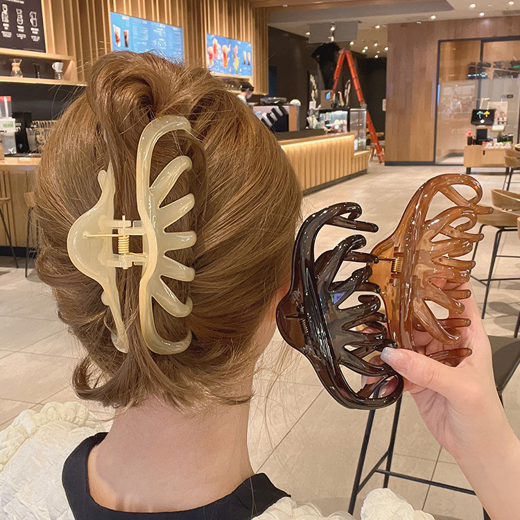1Pcs Tamanho Grande Elegante Lady Girls Korea Grips Hairpin Hairclips Acessório De Cabelo