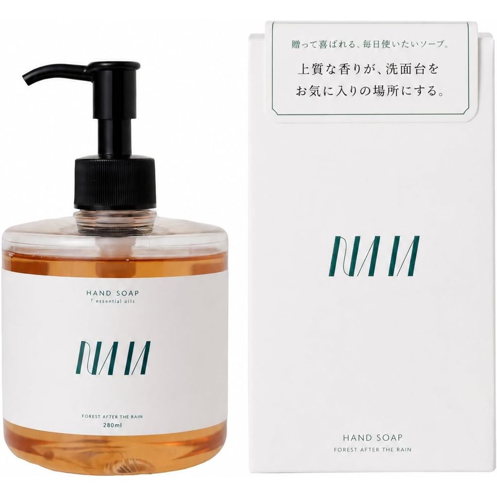 NAIA Moist Hand Soap Gel Amino Acid Fermented Rice Sake Lees Moisturizing Non Sticky Hinoki Forest Scent Made in Japan